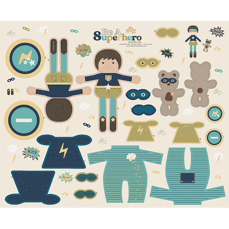 Be a Superhero - Superhero Doll Aqua Panel Primary Image