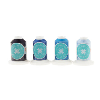 Missouri Star Shades of Blue 50 WT Cotton Thread Pack
