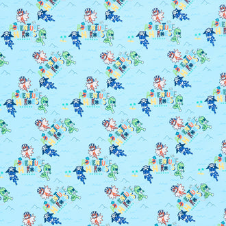 PJ Masks - Adventure Heroes Light Blue Yardage