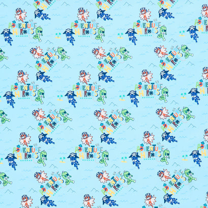 PJ Masks - Adventure Heroes Light Blue Yardage