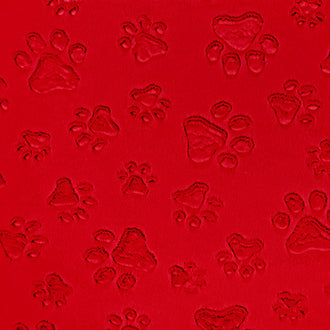 Luxe Cuddle® - Paws Cardinal Minky Yardage