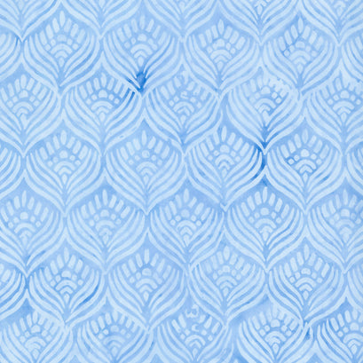 Porcelain Blue Batiks - Feather Blue Powder Blue Yardage