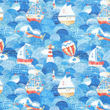 Out to Sea - Feature Blue Multi Yardage Primary Image