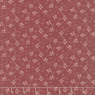 Back to Basics - Daisy Swirl Red Pepper Yardage