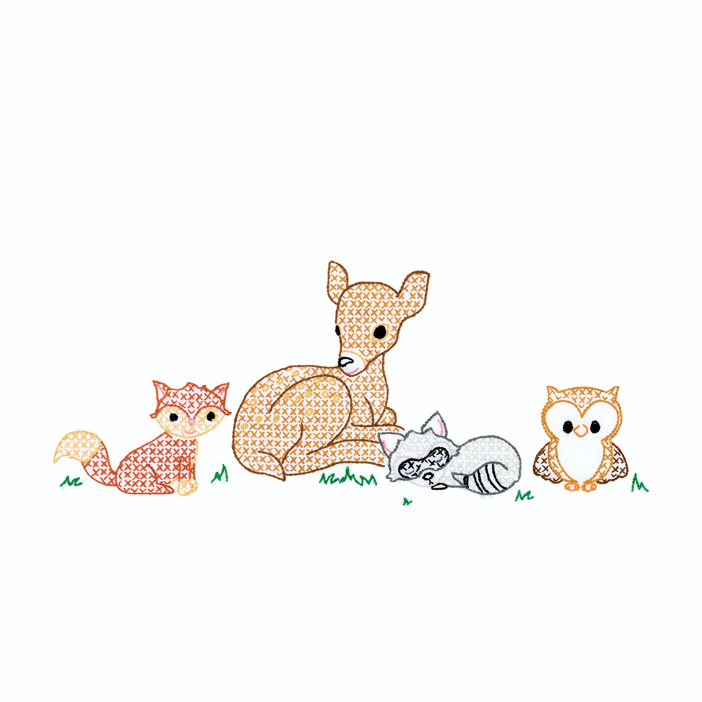 Deer & Friends Embroidery Child Pillowcase Alternative View #1
