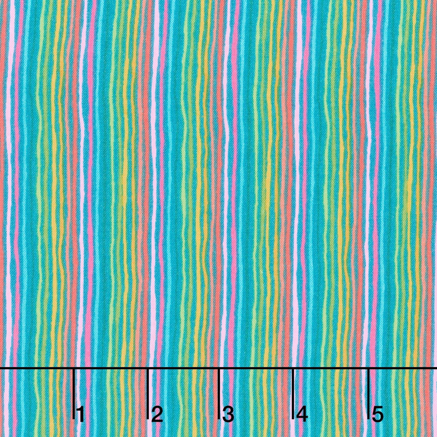 Whiskers - Yarn Stripe Teal Yardage Primary Image