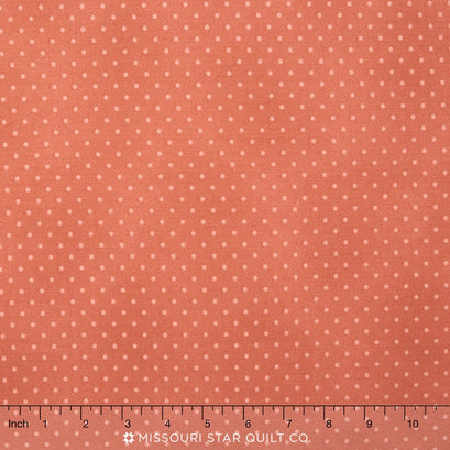Buggy Barn Basics - Coral Dots Yardage