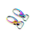 Emmaline 1/2" Designer Profile Swivel Snap Hooks - Set of Two Rainbow