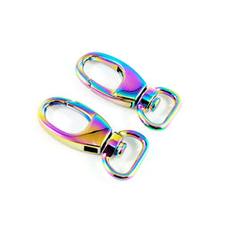 Emmaline 1/2" Designer Profile Swivel Snap Hooks - Set of Two Rainbow Primary Image