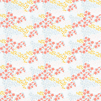 Farmhouse Summer - Floral Off White Yardage