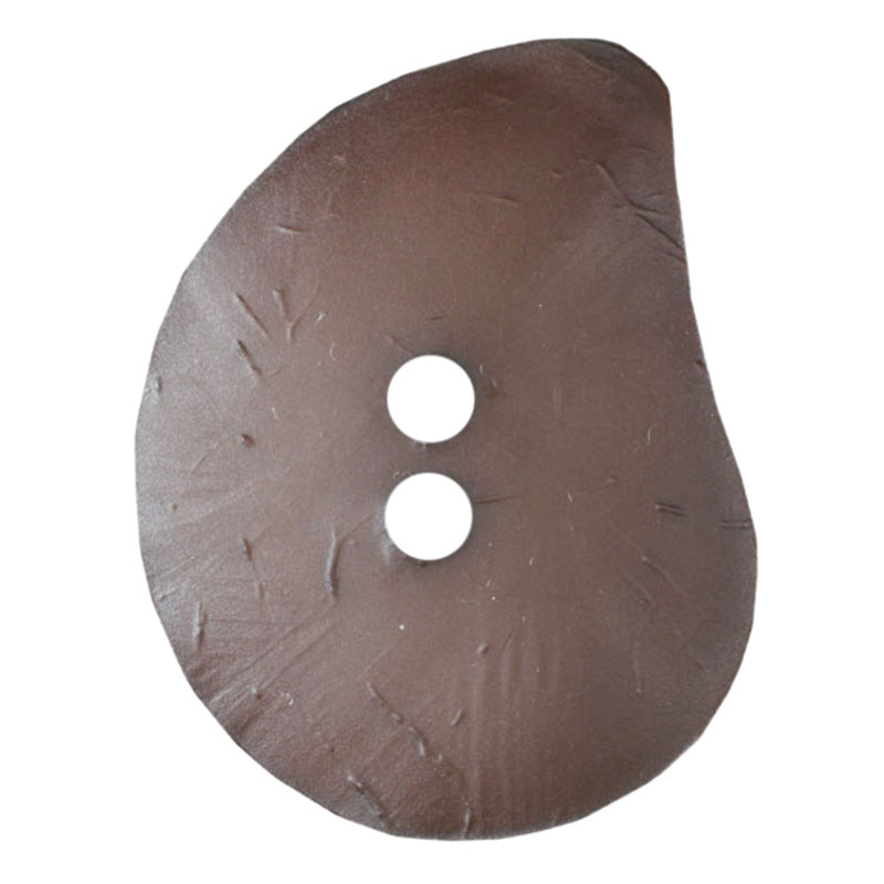 Paisley Polyamide 50mm Button - Dark Brown Primary Image