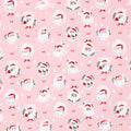 Twas - Jolly Old Elf Pink Yardage Primary Image