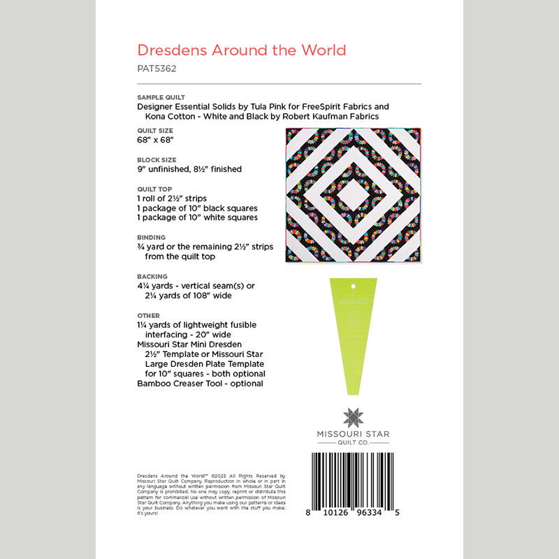 Dresdens Around the World Quilt Pattern by Missouri Star Alternative View #1