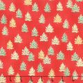 Holiday Charms - Holiday Colorstory Christmas Trees Crimson Metallic Yardage