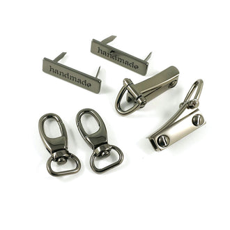 The Flora Wristlet Bag Hardware Kit - Gunmetal