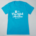 One Stitch at a Time T-shirt - Turquoise L Primary Image