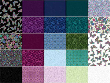 Alluring Butterflies Fat Quarter Bundle Alternative View #1