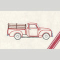 Aunt Martha's Retro Red Truck Iron-On Embroidery Pattern