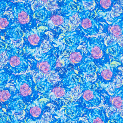 Wild Iris - Abstract Swirly Splash Multi Yardage