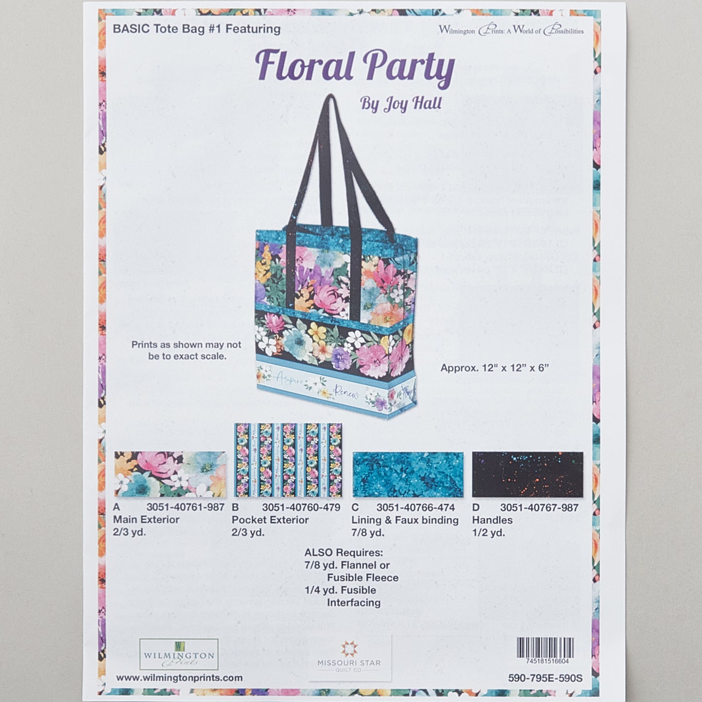 Floral Party Tote Bag Kit Alternative View #2