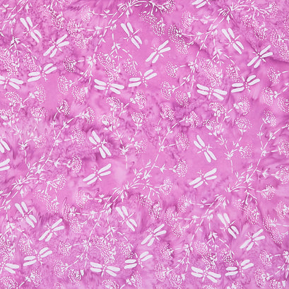 Bold Blooms Batiks - Queen Annes Lace Heather Yardage