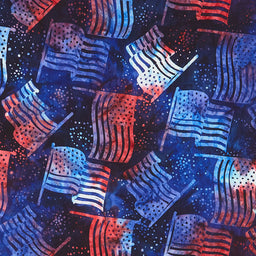 Artisan Batiks - Liberty - Flags Marine Yardage Primary Image
