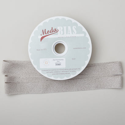 Thatched Bias Binding 20 Yard Spool - Gray