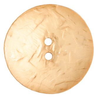 Round Polyamide 60mm Button - Butternut