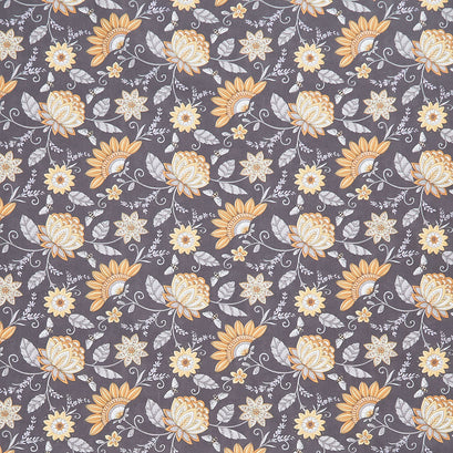 Honey and Lavender - Garden Jacquard Charcoal Yardage