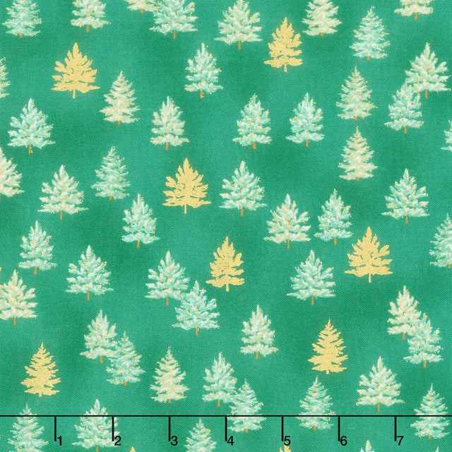 Holiday Charms - Holiday ColorstoryChristmas Trees Pine Yardage Primary Image