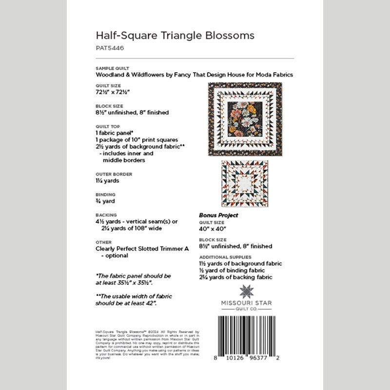 Digital Download - Half-Square Triangle Blossoms by Missouri Star Alternative View #1