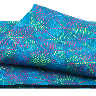 Diamond Dots - Aqua Multi 3 Yard Cut