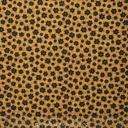 Bear Paws - Bear Paws Honey/Black Yardage