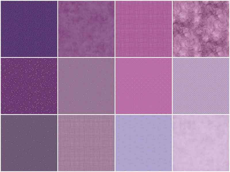 Handpicked Produce Bright Basics Purple Passion 5" Stackers 24 pcs. Alternative View #2