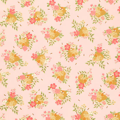 Honeycomb Hill - Main Blush Yardage