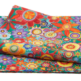 Loca Linda 2 - Packed Floral Jade 2 Yard Cut