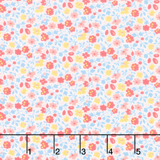 Franny’s Flowers - Small Floral Pink Yardage