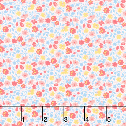 Franny’s Flowers - Small Floral Pink Yardage
