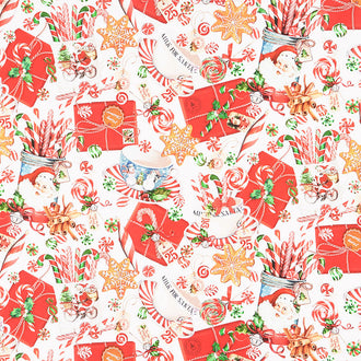 Peppermint Candy - Peppermint Candy Presents White Multi Yardage