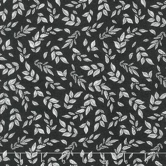 Belle - Falling Leaves Charcoal Yardage