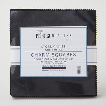Artisan Batik Solids - Prisma Dyes - Stormy SkiesCharm Pack Alternative View #1