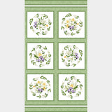 Spring Awakening - Floral Blocks White Multi Panel Primary Image