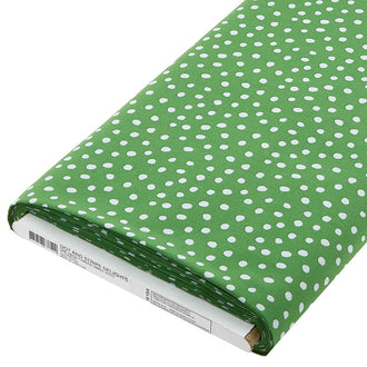 Dot and Stripe Delights - Green Small Dots 10 Yard Bolt