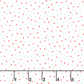 Reindeer Games - Christmas Dot Winter White Yardage