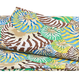 Treasure Island - Nautilus Shell Blue 2 Yard Cut