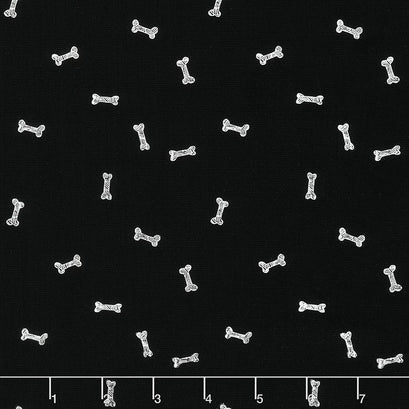 Oh Woof! - Dinner Hour Black Yardage
