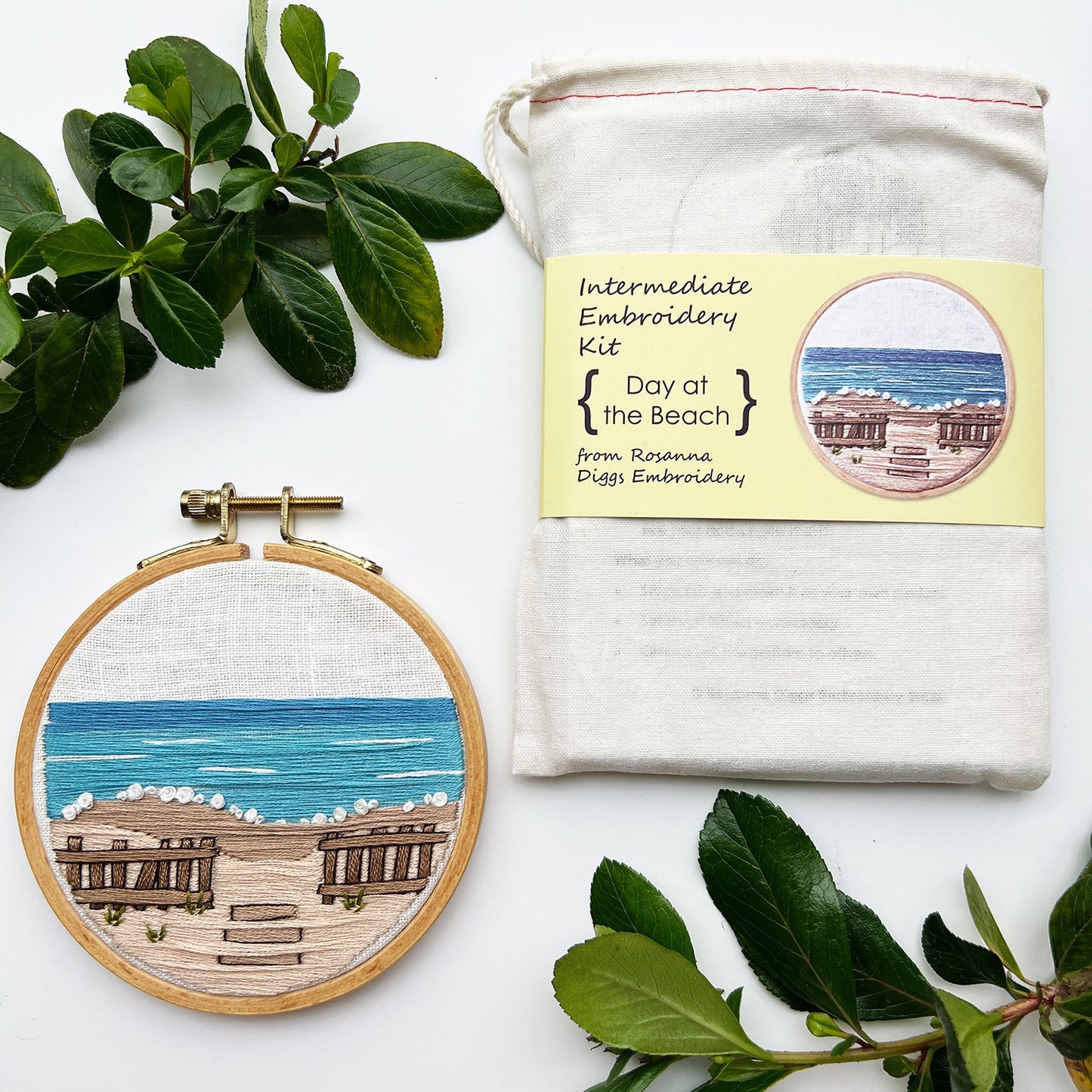 Day at the Beach Embroidery Kit Alternative View #2