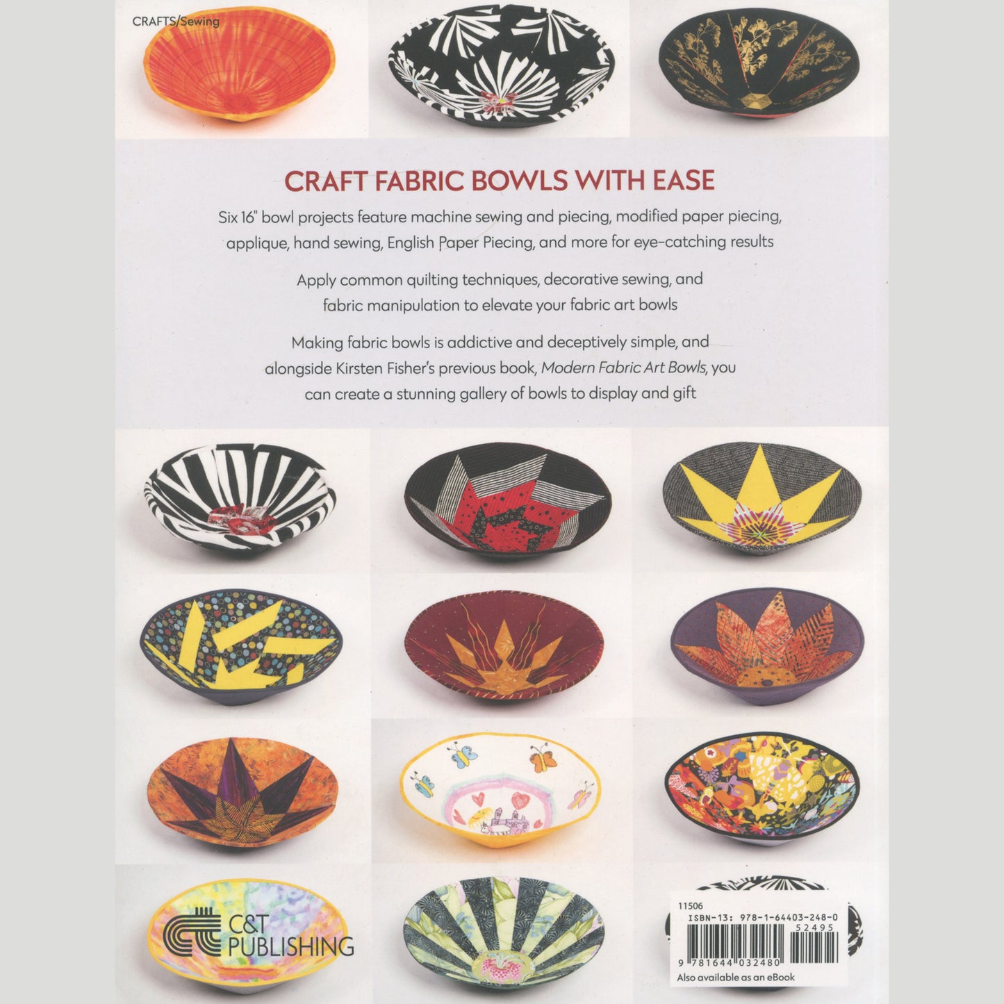 Round Fabric Art Bowls Book Alternative View #4