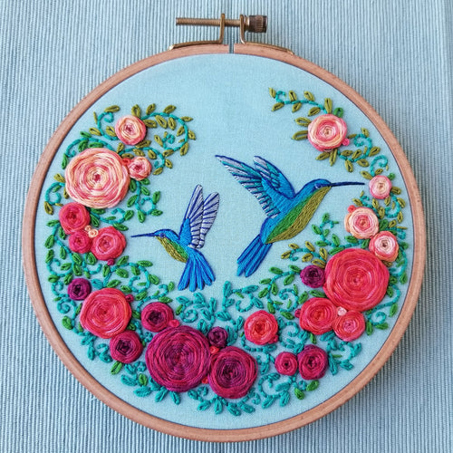 Summer Hummingbird Embroidery Kit Primary Image