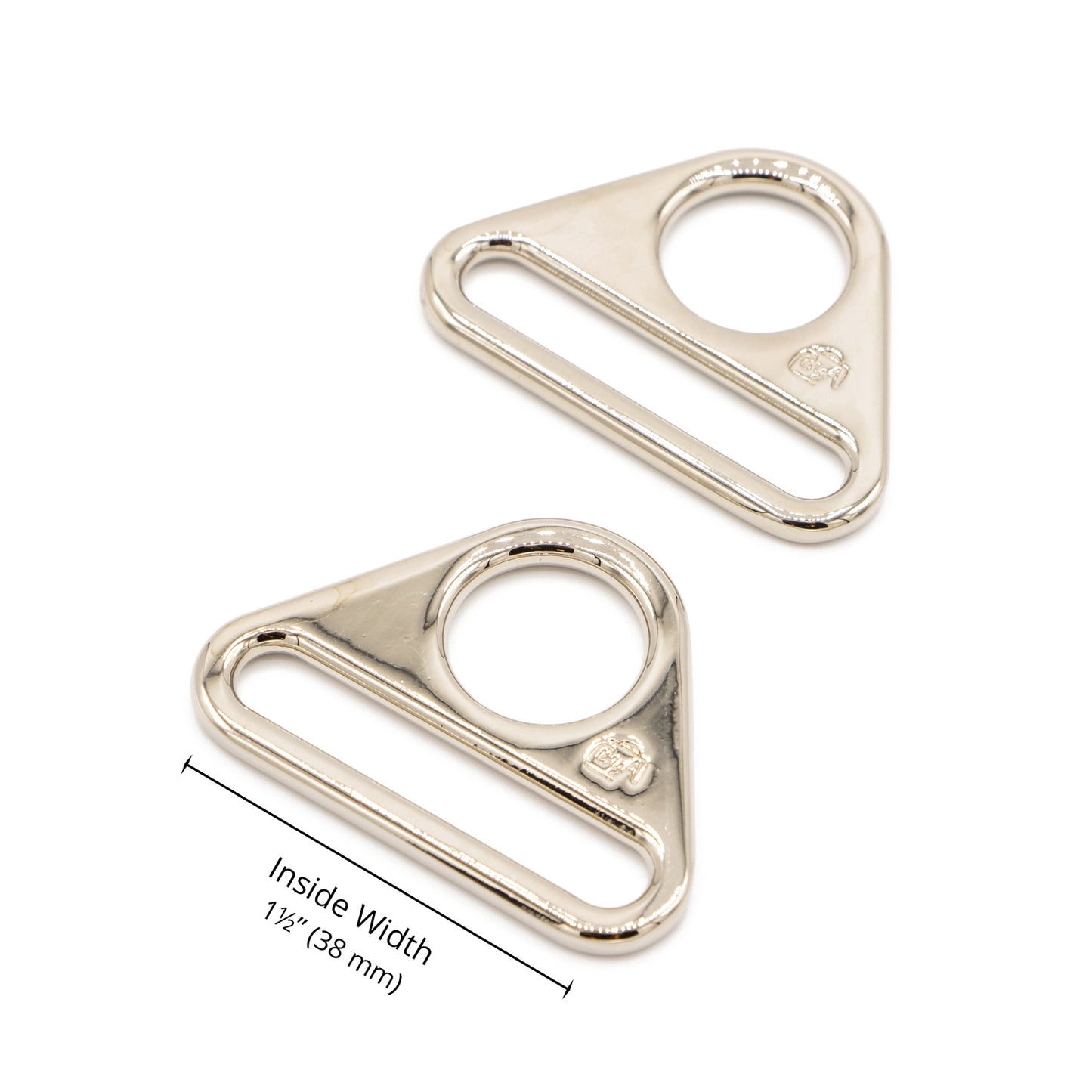 ByAnnie 1.5" Triangle Ring Nickel - Set of Two Primary Image